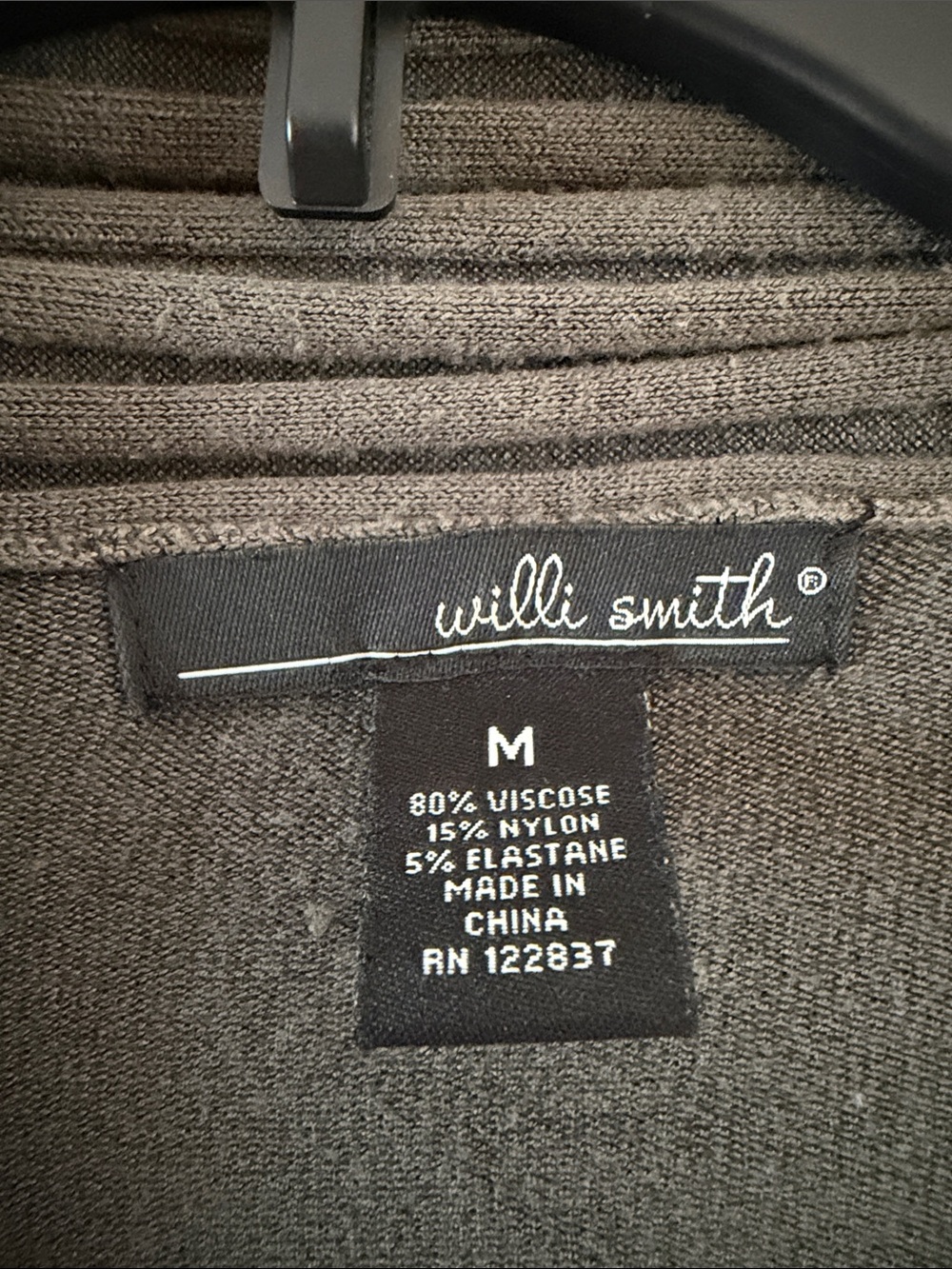 Willi Smith Draped Open-Front Cardigan - Picture 3 of 3